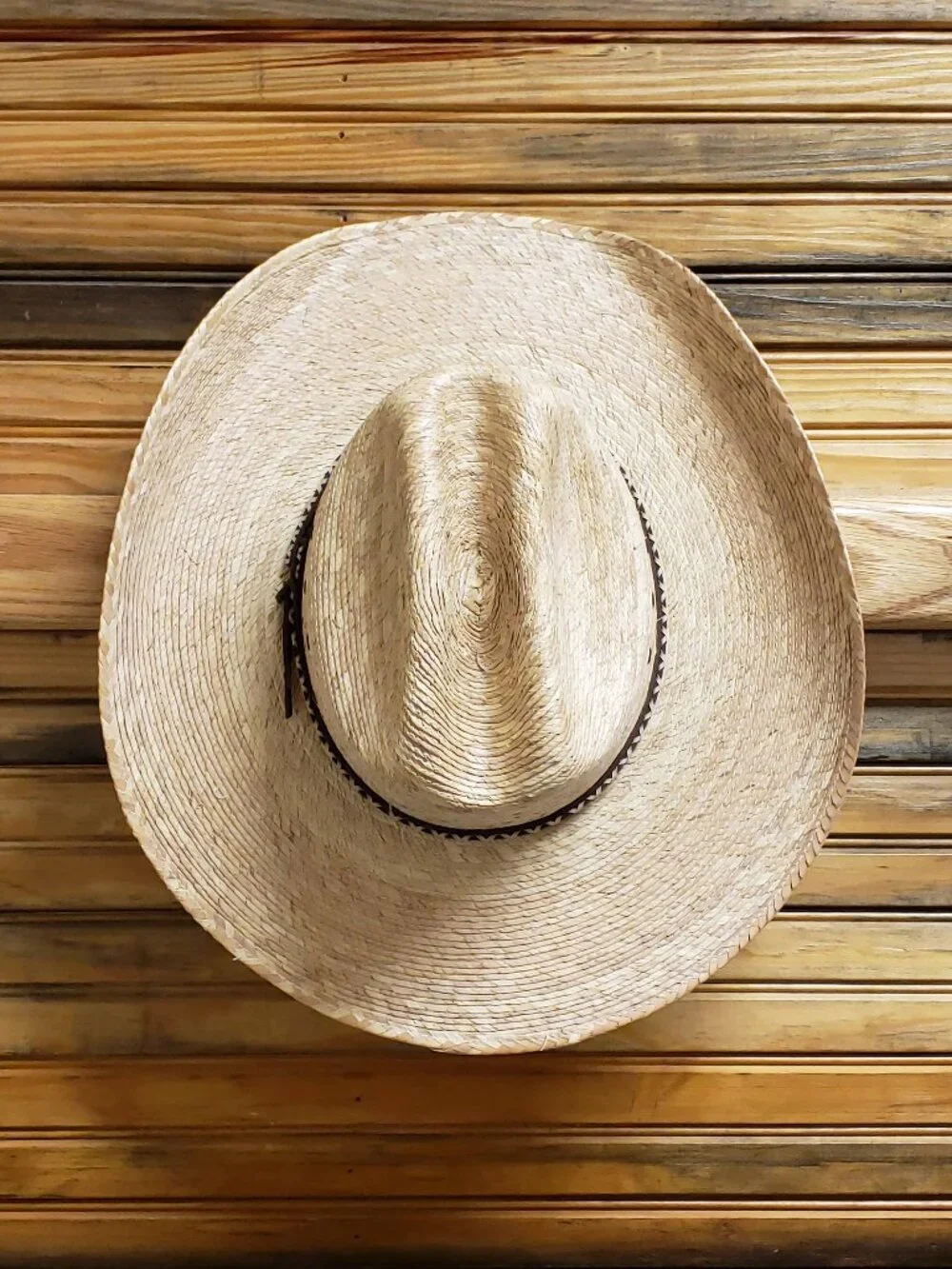 Lone Star Hats Carson 216PLV Palm Leaf Western Cowboy Hat Size 7 1/4